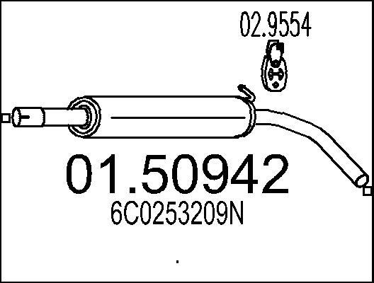 MTS 01.50942 - Silenziatore centrale autozon.pro