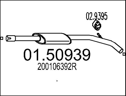 MTS 01.50939 - Silenziatore centrale autozon.pro