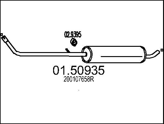 MTS 01.50935 - Silenziatore centrale autozon.pro