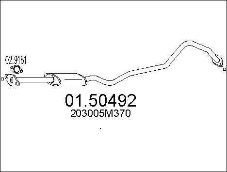 MTS 01.50492 - Silenziatore centrale autozon.pro