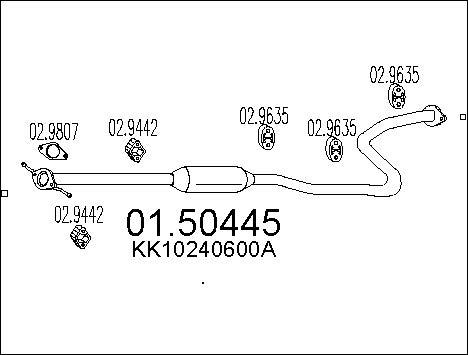 MTS 01.50445 - Silenziatore centrale autozon.pro