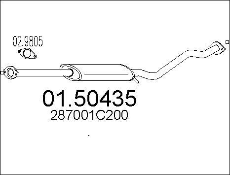 MTS 01.50435 - Silenziatore centrale autozon.pro