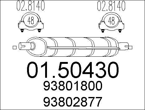 MTS 01.50430 - Silenziatore centrale autozon.pro