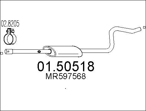 MTS 01.50518 - Silenziatore centrale autozon.pro