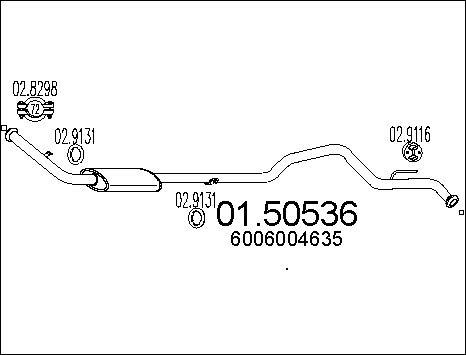 MTS 01.50536 - Silenziatore centrale autozon.pro