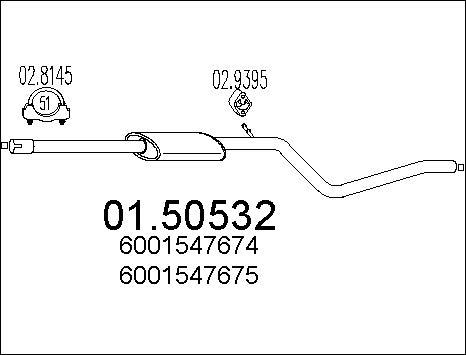 MTS 01.50532 - Silenziatore centrale autozon.pro