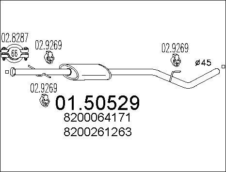 MTS 01.50529 - Silenziatore centrale autozon.pro