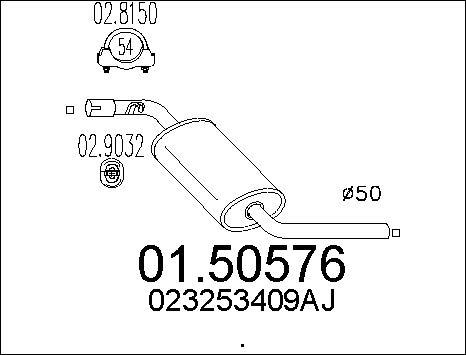 MTS 01.50576 - Silenziatore centrale autozon.pro