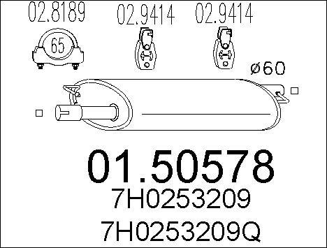 MTS 01.50578 - Silenziatore centrale autozon.pro