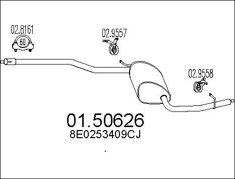 MTS 01.50626 - Silenziatore centrale autozon.pro