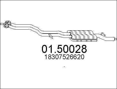 MTS 01.50028 - Silenziatore centrale autozon.pro