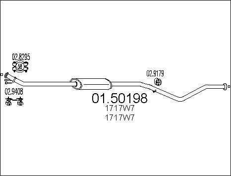 MTS 01.50198 - Silenziatore centrale autozon.pro