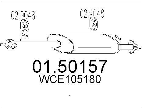 MTS 01.50157 - Silenziatore centrale autozon.pro