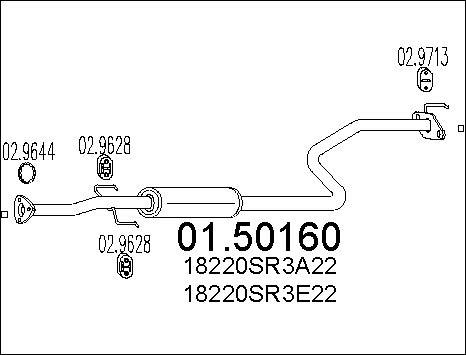 MTS 01.50160 - Silenziatore centrale autozon.pro