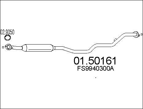 MTS 01.50161 - Silenziatore centrale autozon.pro