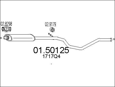 MTS 01.50125 - Silenziatore centrale autozon.pro