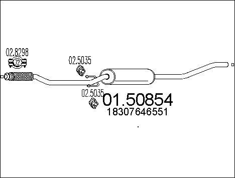 MTS 01.50854 - Silenziatore centrale autozon.pro