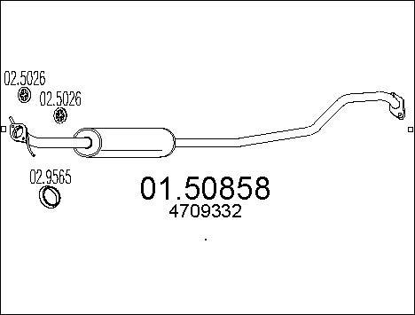 MTS 01.50858 - Silenziatore centrale autozon.pro