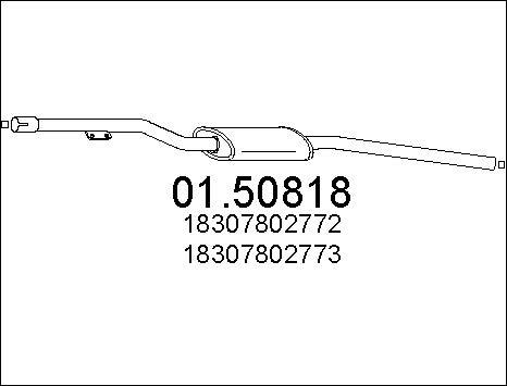 MTS 01.50818 - Silenziatore centrale autozon.pro