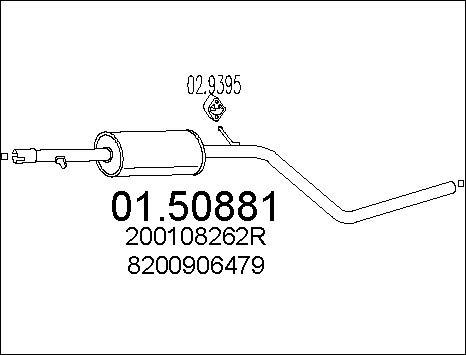 MTS 01.50881 - Silenziatore centrale autozon.pro