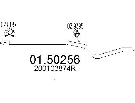 MTS 01.50256 - Silenziatore centrale autozon.pro