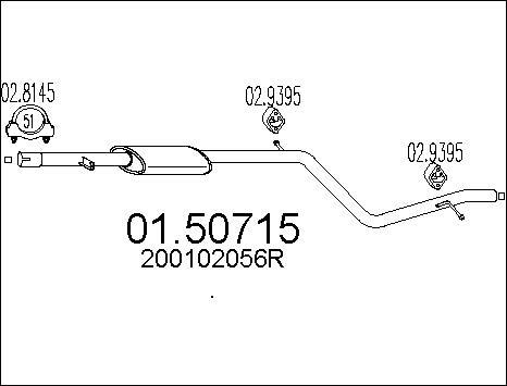 MTS 01.50715 - Silenziatore centrale autozon.pro