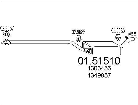 MTS 01.51510 - Silenziatore centrale autozon.pro