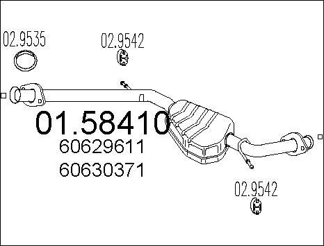 MTS 01.58410 - Silenziatore centrale autozon.pro