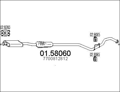 MTS 01.58060 - Silenziatore centrale autozon.pro