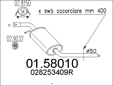 MTS 01.58010 - Silenziatore centrale autozon.pro