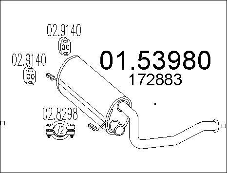 MTS 01.53980 - Silenziatore centrale autozon.pro