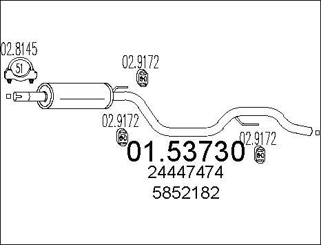 MTS 01.53730 - Silenziatore centrale autozon.pro