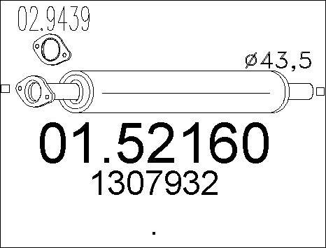 MTS 01.52160 - Silenziatore centrale autozon.pro