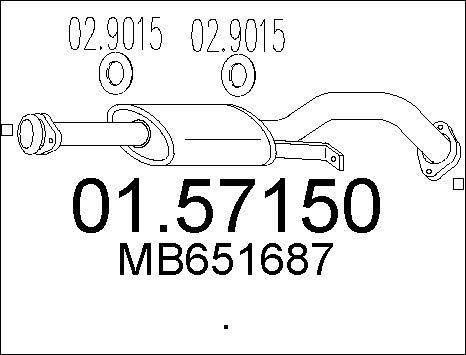 MTS 01.57150 - Silenziatore centrale autozon.pro