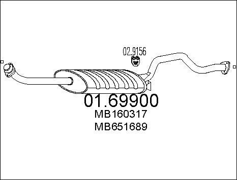 MTS 01.69900 - Silenziatore posteriore autozon.pro