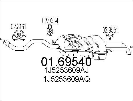 MTS 01.69540 - Silenziatore posteriore autozon.pro