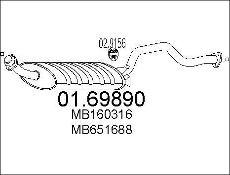 MTS 01.69890 - Silenziatore posteriore autozon.pro