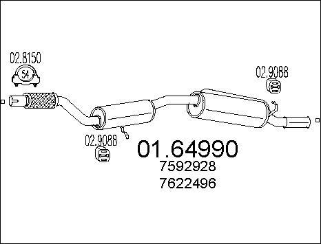 MTS 01.64990 - Silenziatore posteriore autozon.pro