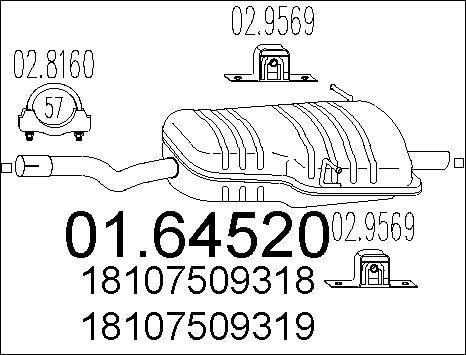 MTS 01.64520 - Silenziatore posteriore autozon.pro