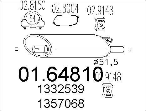 MTS 01.64810 - Silenziatore posteriore autozon.pro