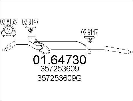 MTS 01.64730 - Silenziatore posteriore autozon.pro