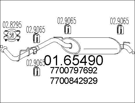 MTS 01.65490 - Silenziatore posteriore autozon.pro