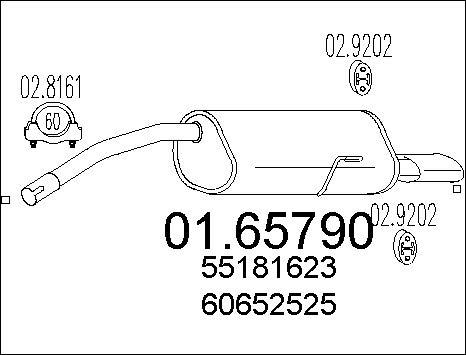 MTS 01.65790 - Silenziatore posteriore autozon.pro