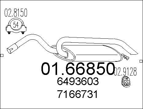 MTS 01.66850 - Silenziatore posteriore autozon.pro