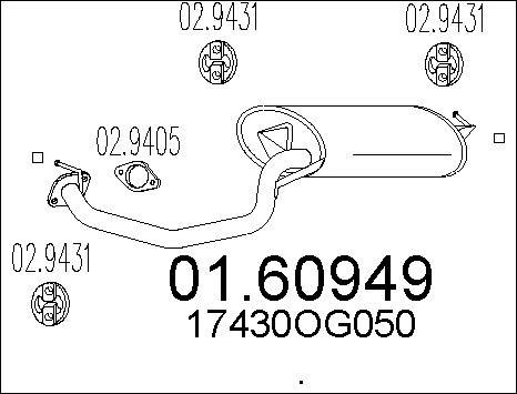 MTS 01.60949 - Silenziatore posteriore autozon.pro