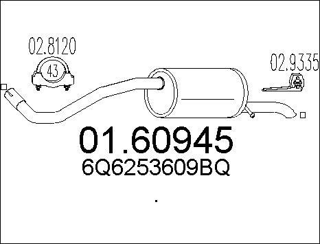 MTS 01.60945 - Silenziatore posteriore autozon.pro