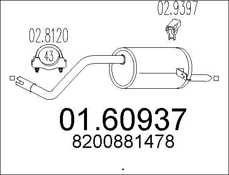 MTS 01.60937 - Silenziatore posteriore autozon.pro