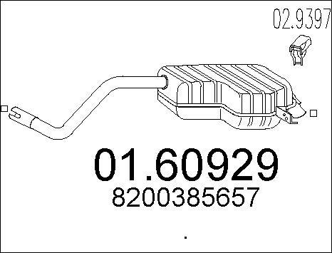 MTS 01.60929 - Silenziatore posteriore autozon.pro