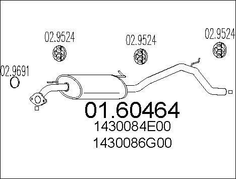 MTS 01.60464 - Silenziatore posteriore autozon.pro