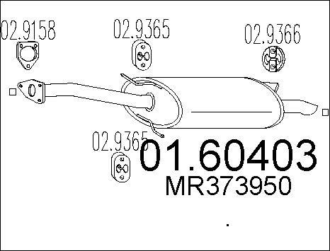 MTS 01.60403 - Silenziatore posteriore autozon.pro